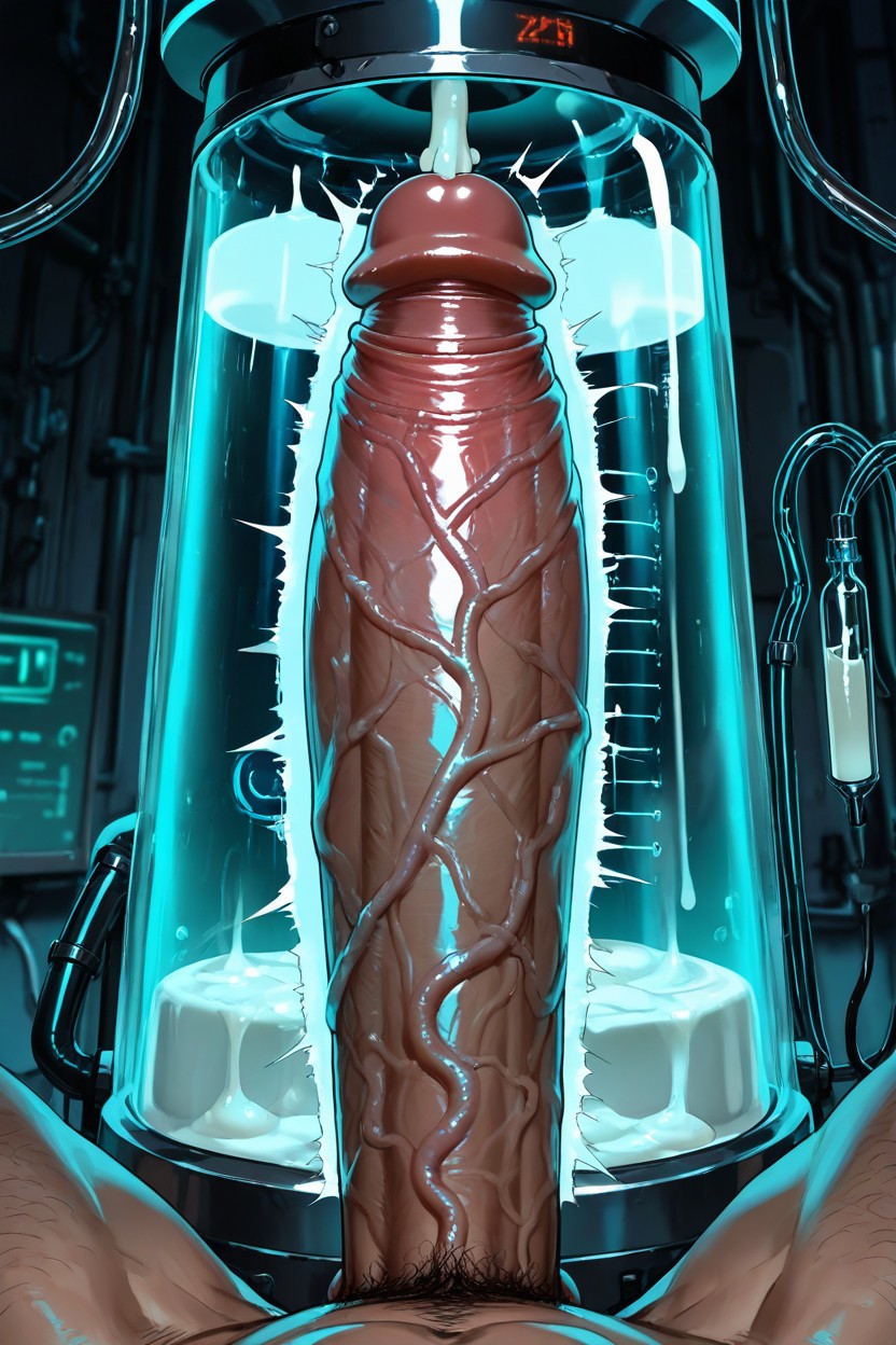 Penis Pump, Handsome, Gigantic AI Gay Porn