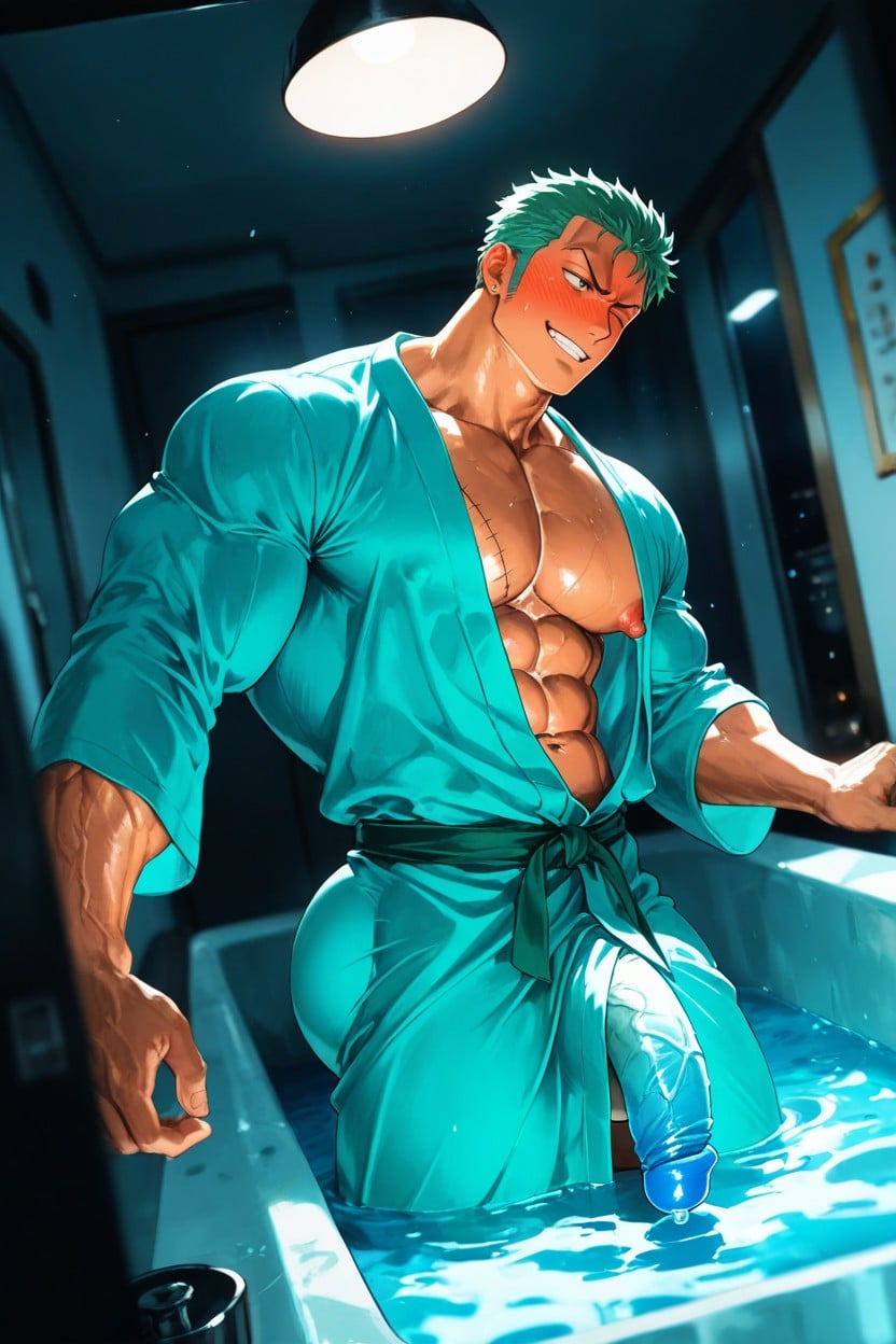 Roronoa Zoro, Perfect Quality, Muscular Porno IA Gay