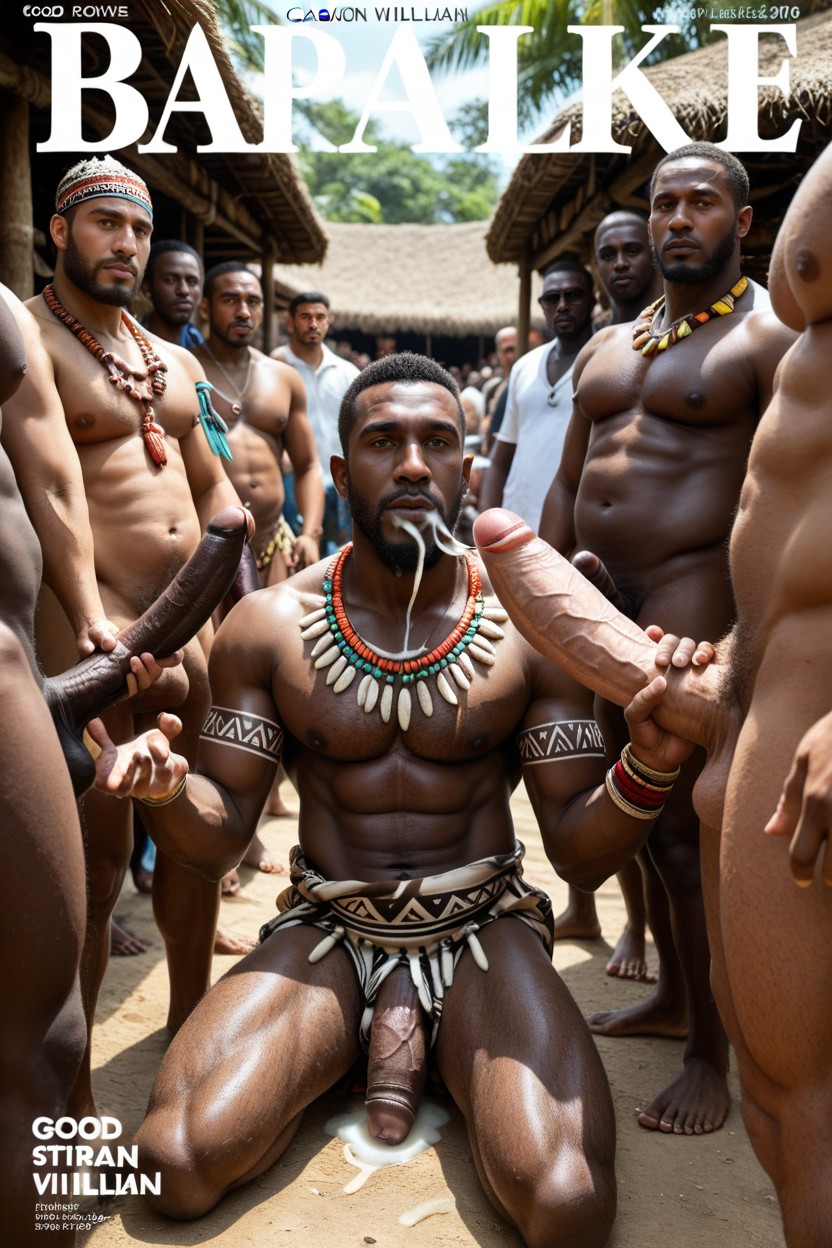 Bukakke, Model, Good Composition Photograph AI Gay Porn