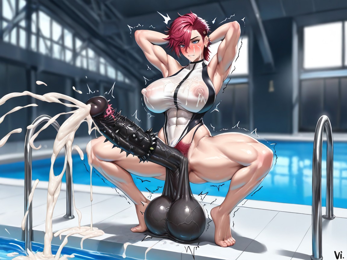 Black Testicles, Trembling Horsecock, Saggy Testicles Hentai KI Porno