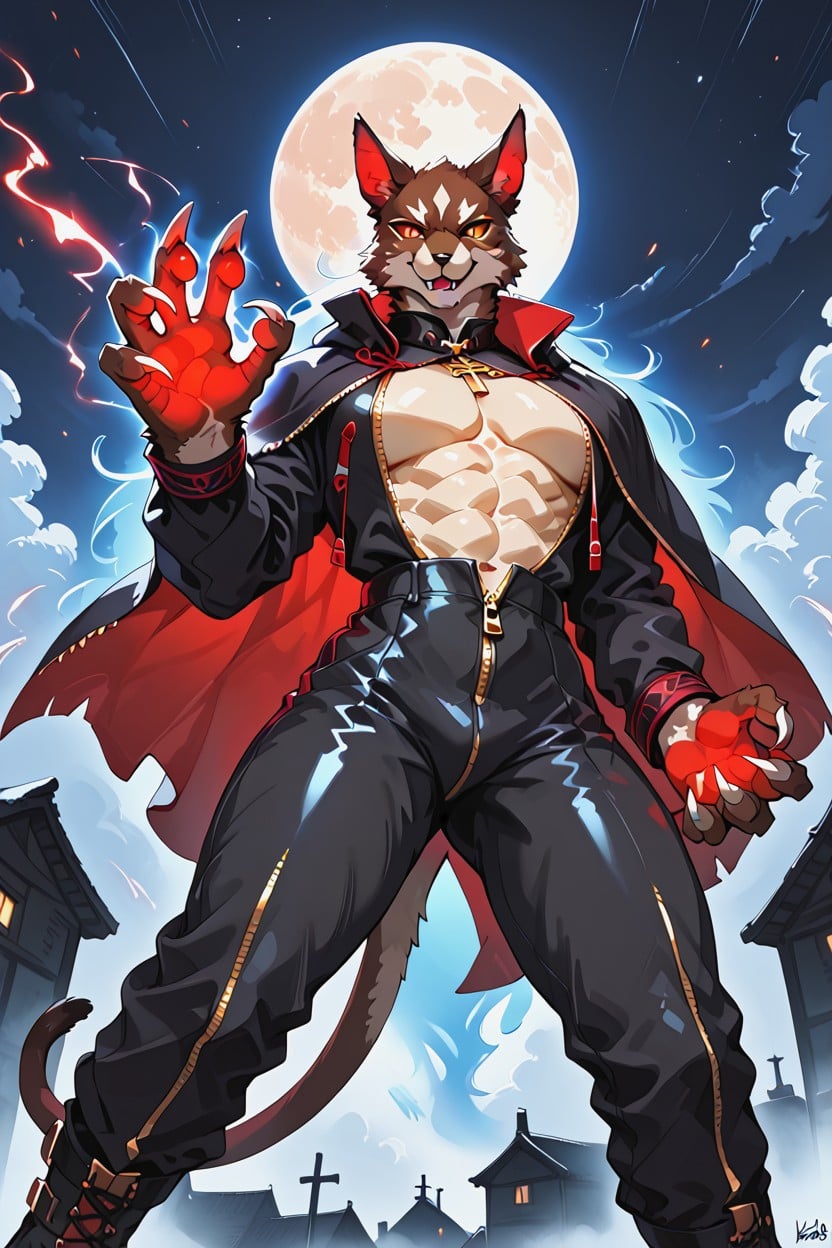 Blue Selective, Black Outfit, Attached Chest Hentai AI Porn