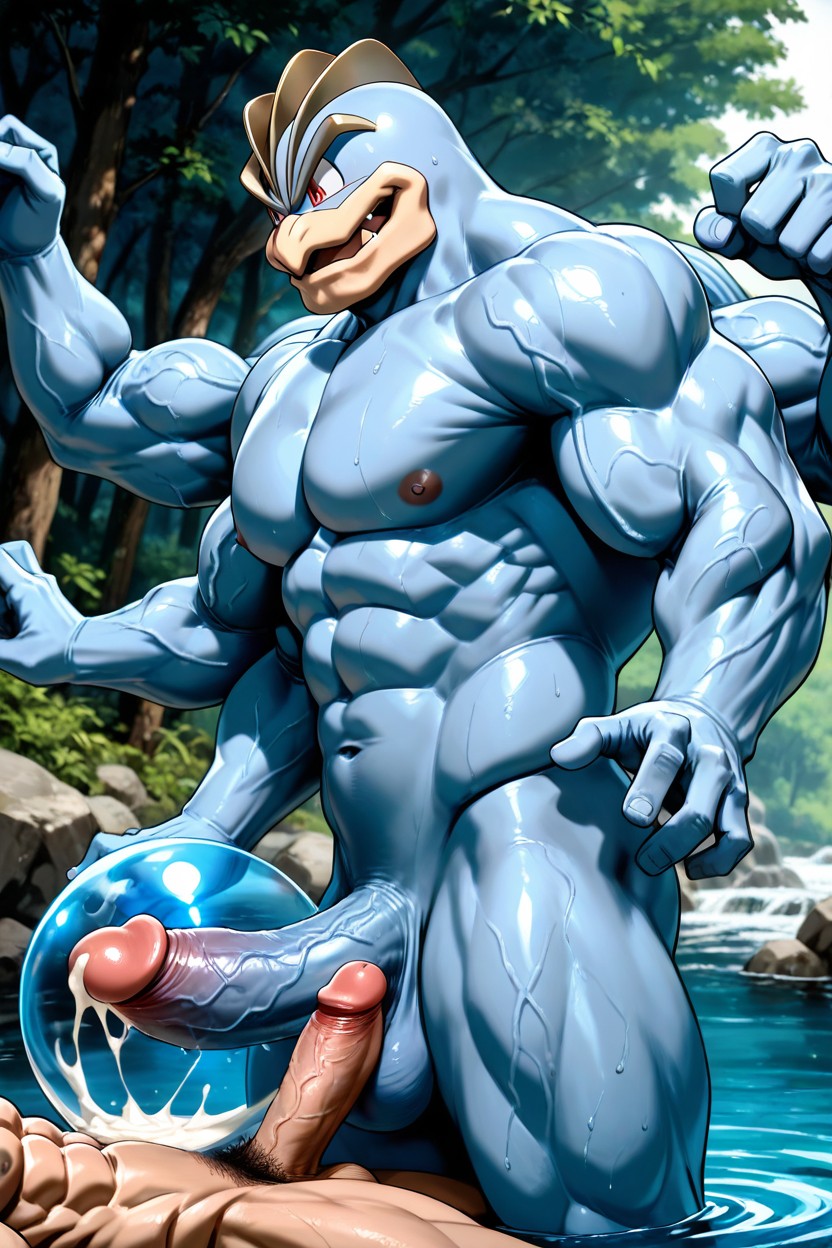 Fit, 1 Person, Hyper Gigantic Cock AI Gay Porn