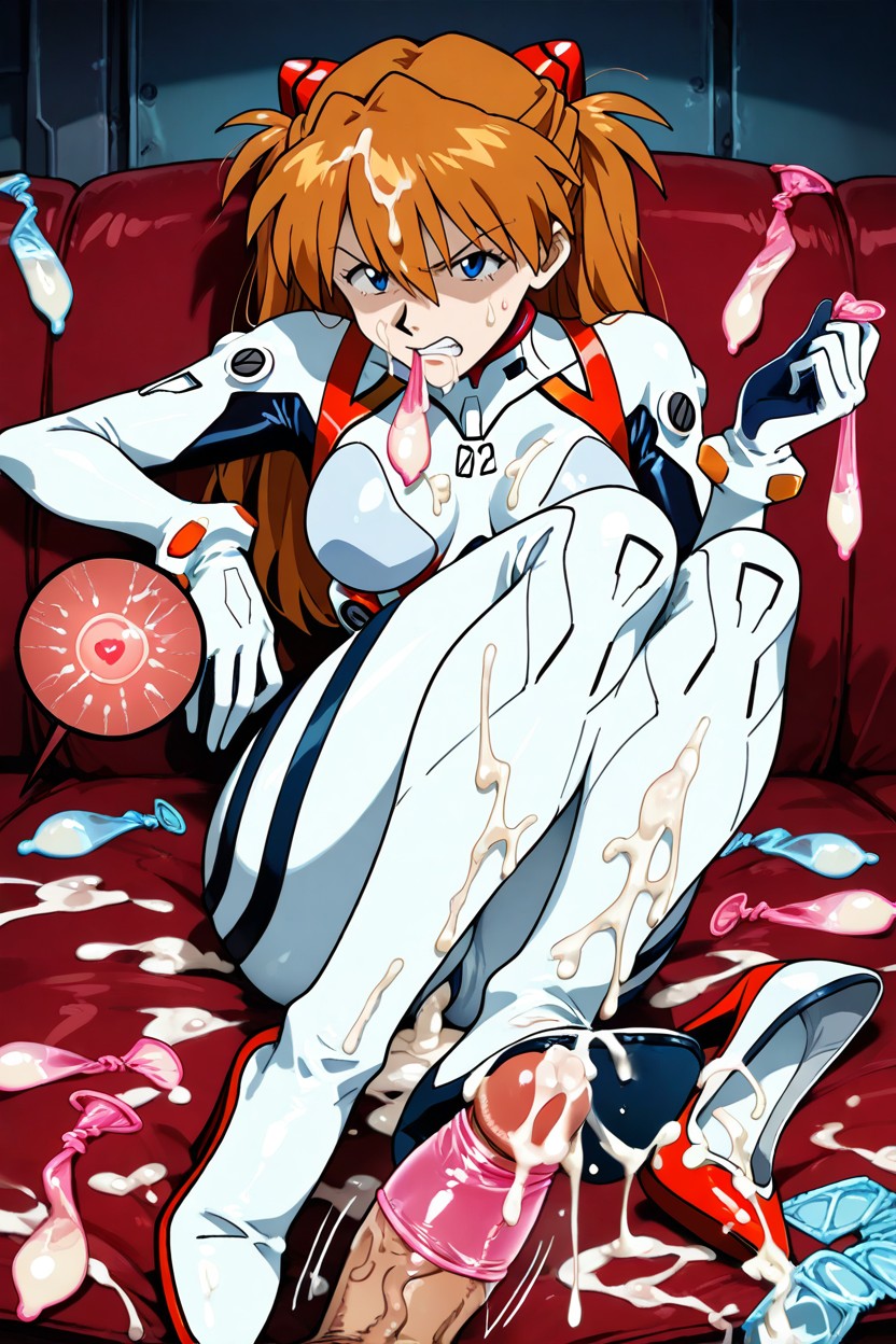 Heel Raised, Cum On Feet, Foot Inside Semen Soaked High Heels Hentai IA