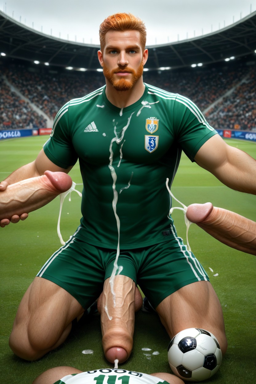 Penis Thicker And Longer Than Body, Outside On Soccer Field, Pov St Person AI Gay Porn