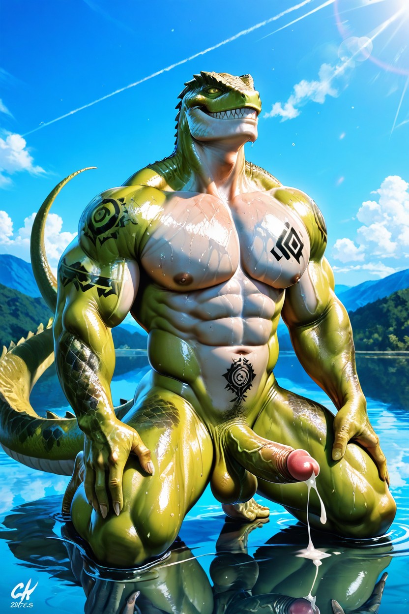 Hd, Huge Pecs, Grinning AI Gay Porn
