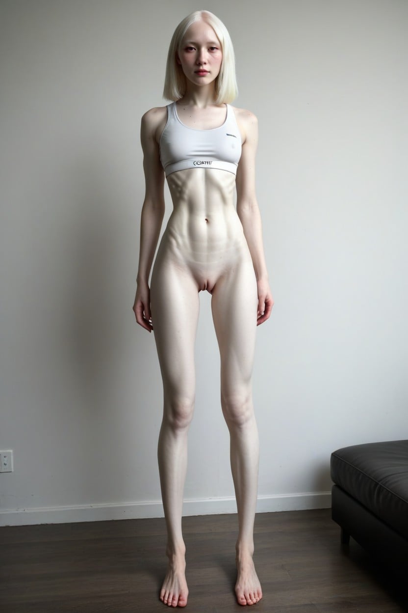 Extremely Long Legs, 小さな胸, Solo Female ニューハーフAIポルノ