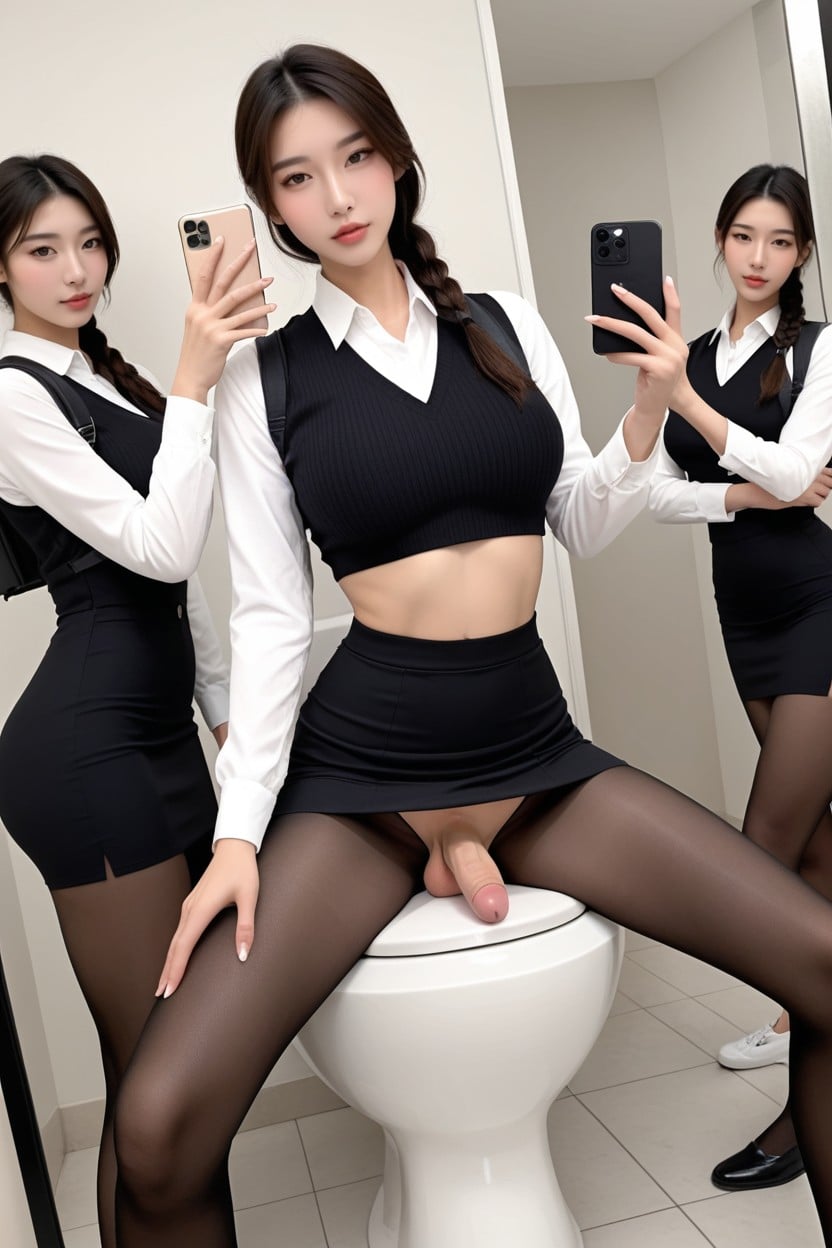Stunning Beautiful Face, Multiple Futas, K Porno IA Asiatique