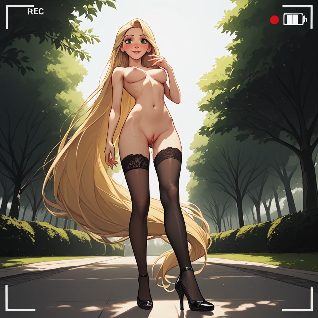 Slimleg, Rapunzel, Selfie Porno IA Hentai
