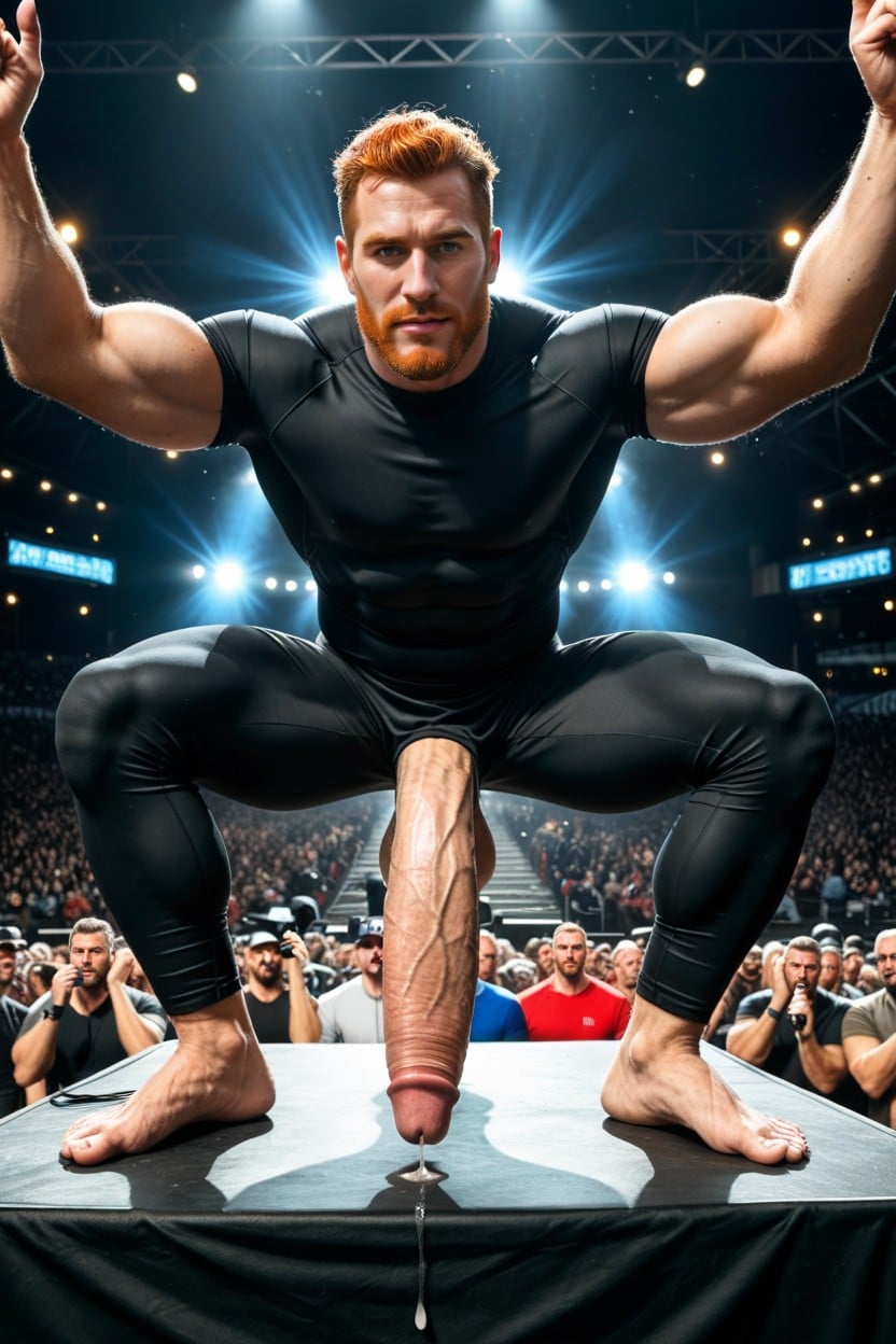 Oversized Impossibly Long And Thick Hyper Uncut Cock, Massive Huge Long Uncut Cock, Top-down Perspective AI Gay Porn