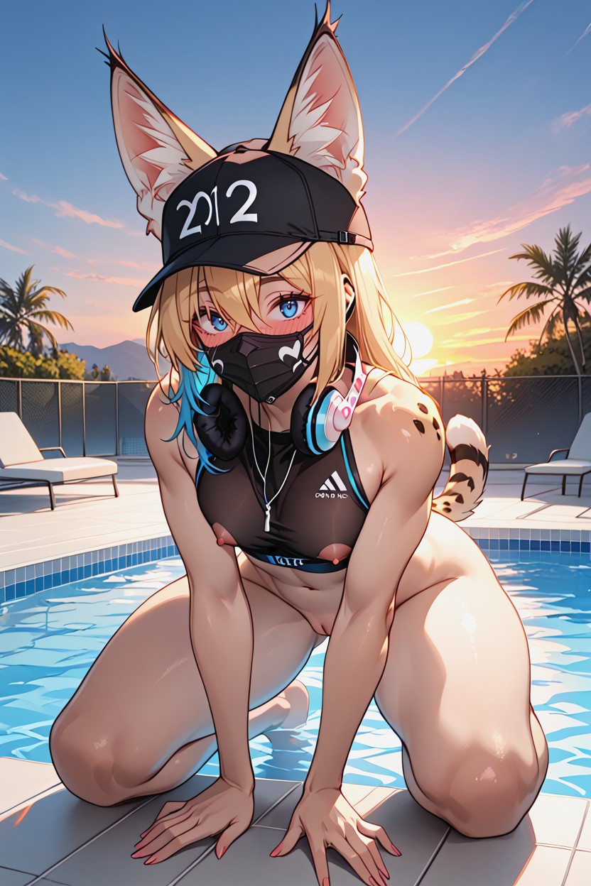 Innie Pussy, Fit, Surprised Furry AI Porn