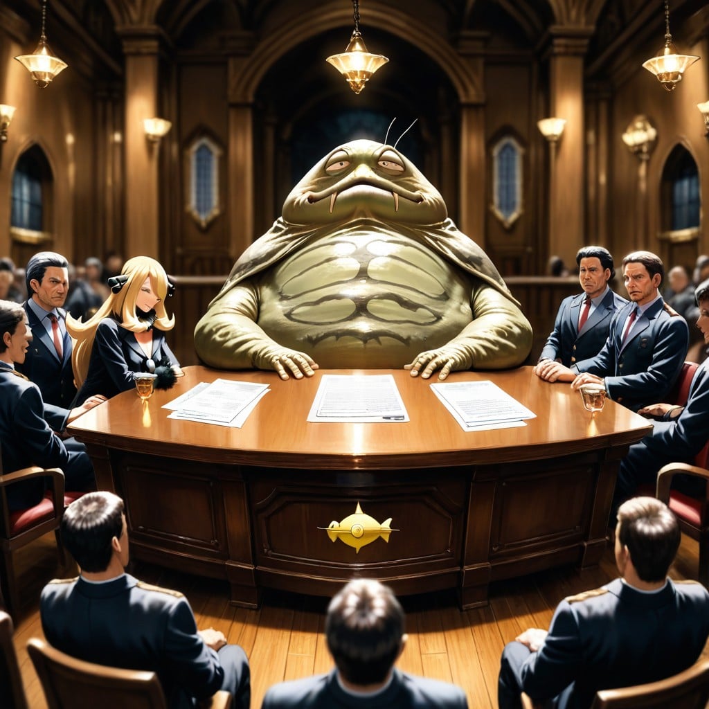 Polished Wooden Floor, Court Seal Behind Judge, Wide Angle Porno IA Gay