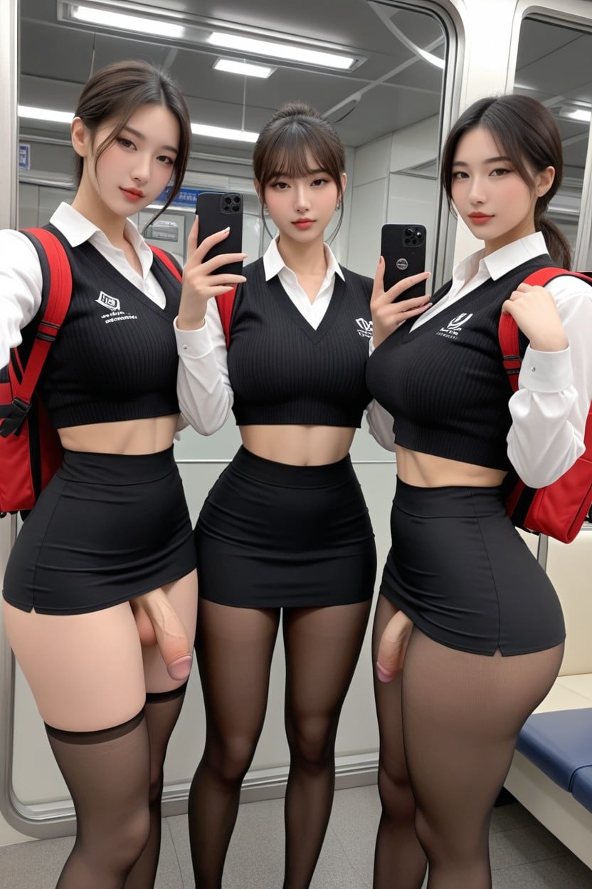 Ultra Detailed Penis, Tight White Shirt, Ultra Realistic Porno IA Asiatique
