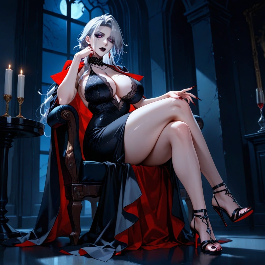 Detailed Face, Lace Dress, Night Hentai AI Porn