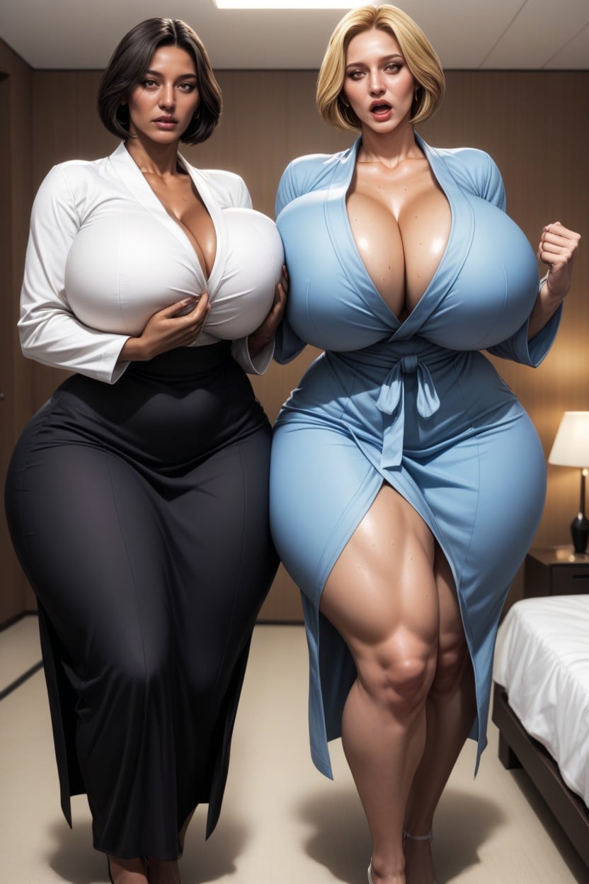Shocked, 25+, Form Fitting Clothes AI Porn
