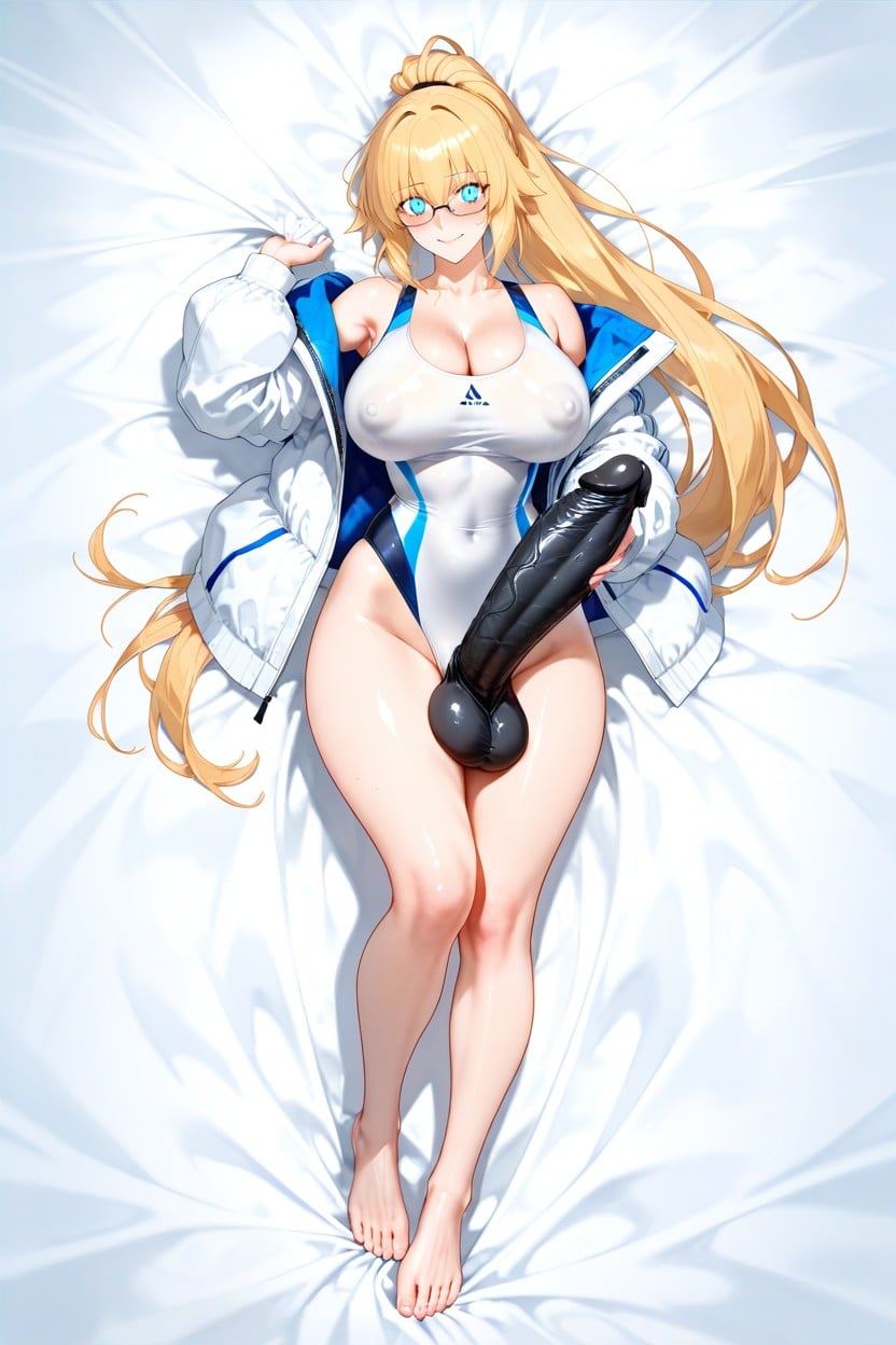 Blue Eyes, Dakimakura Style, Detailed Face Hentai AI Porn
