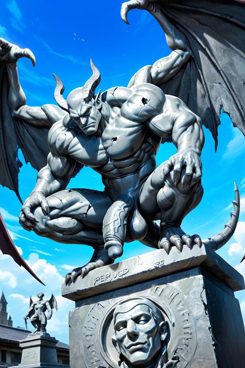 Fangs, Stone Cock, Male AI Gay Porn