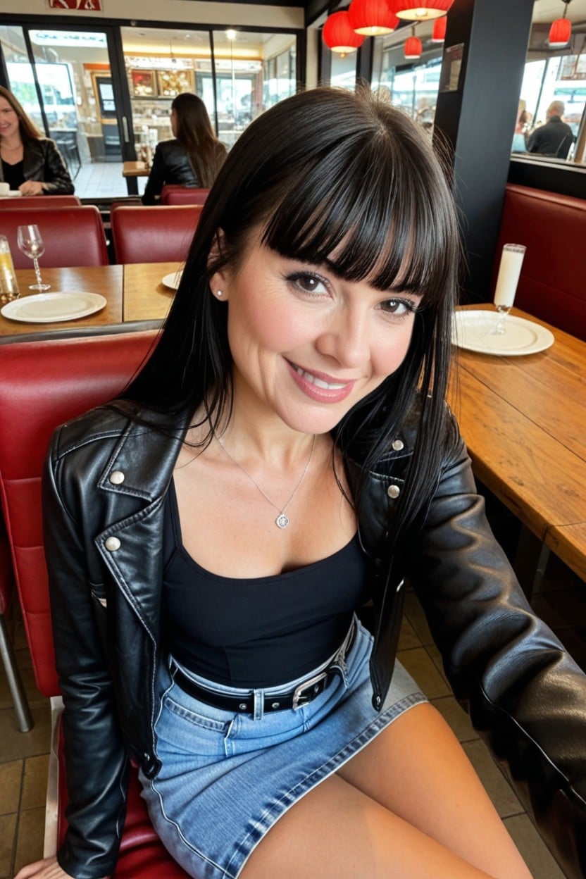 Leather Jacket, Ultra High Details, Hdr Porno IA