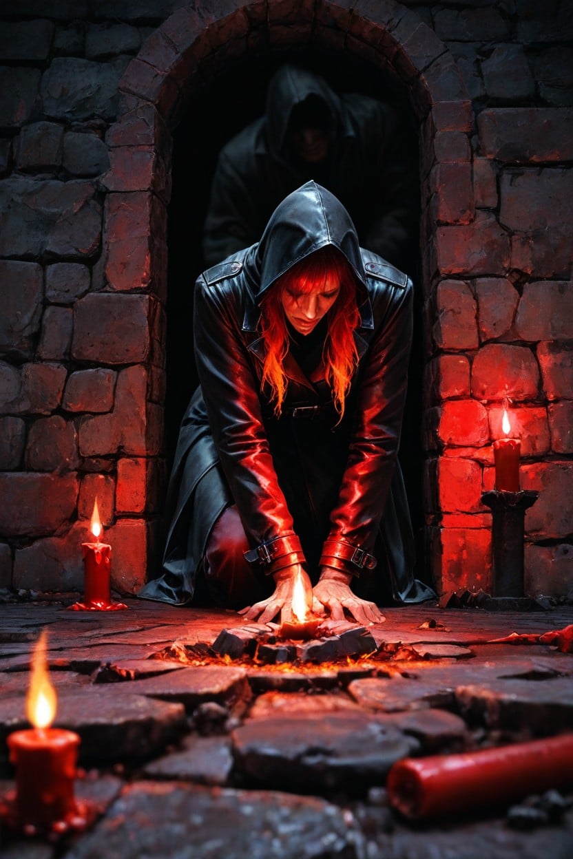 Solo Man, Broken, Red Candle Hentai AI Porn
