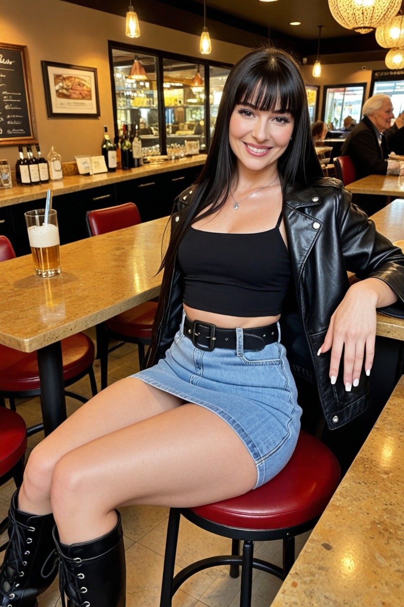 High Angle View, Perfect Skin, White Skin AI Porn