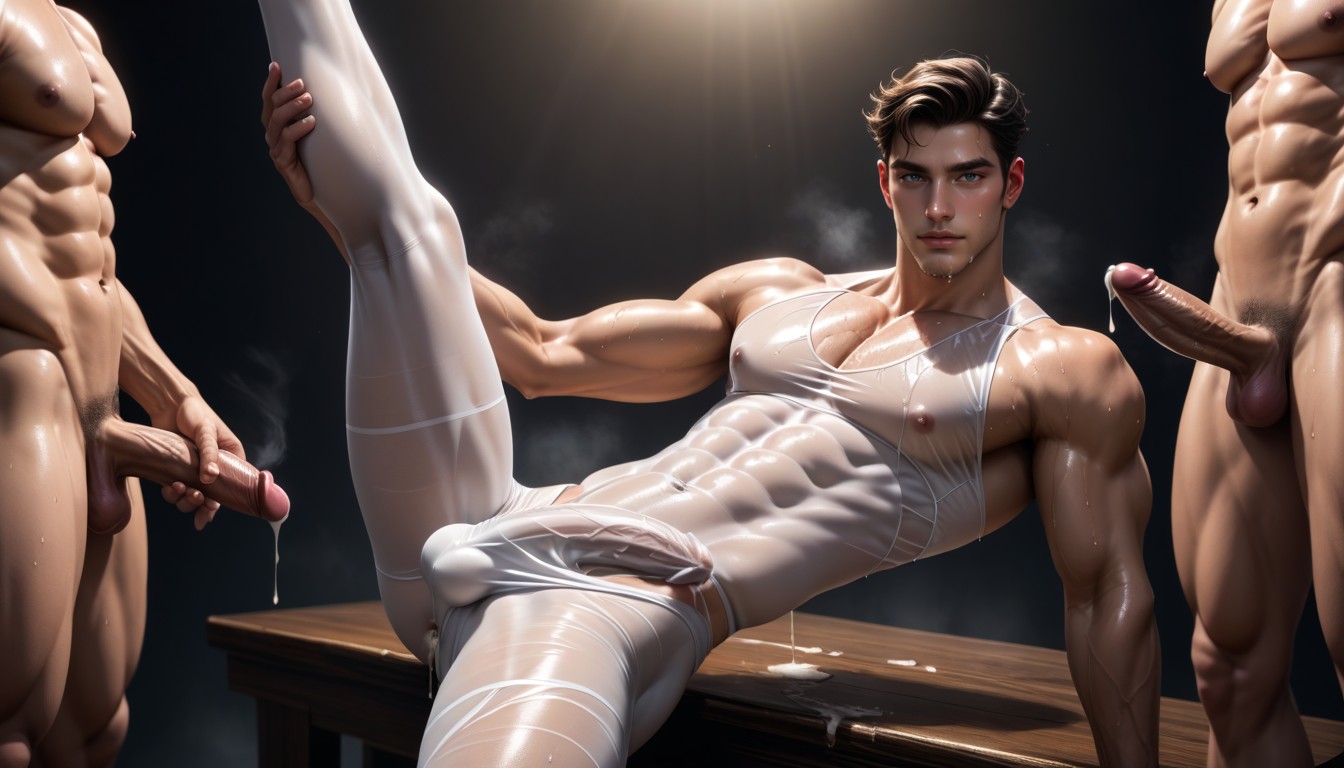 Showing Face, Covered Penis, Only Penis AI Gay Porn