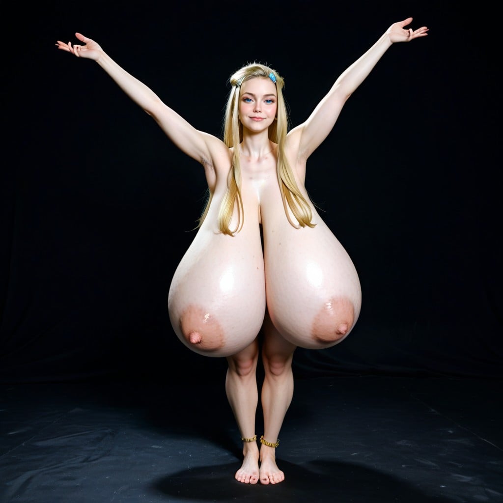 Under Cut, Hyper Puffy Areolas, Big Feet AI Porn