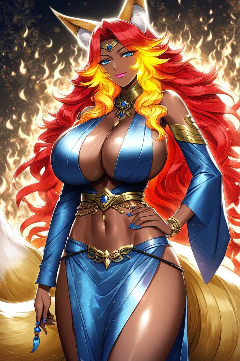 Arched Back Sticking Chest Out, Persian, Broad Shoulders AI Porn
