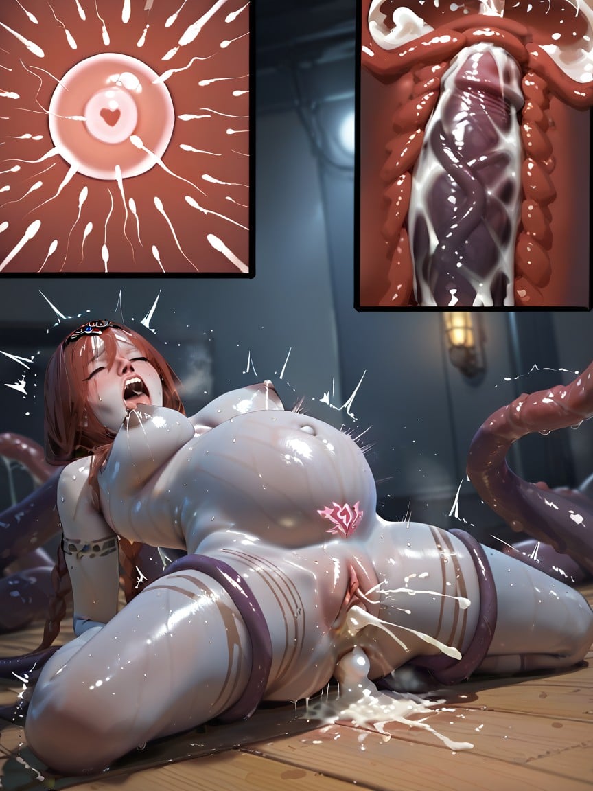 Clenching Teeth, X Ray, Holding Massive Belly Hentai AI Porn