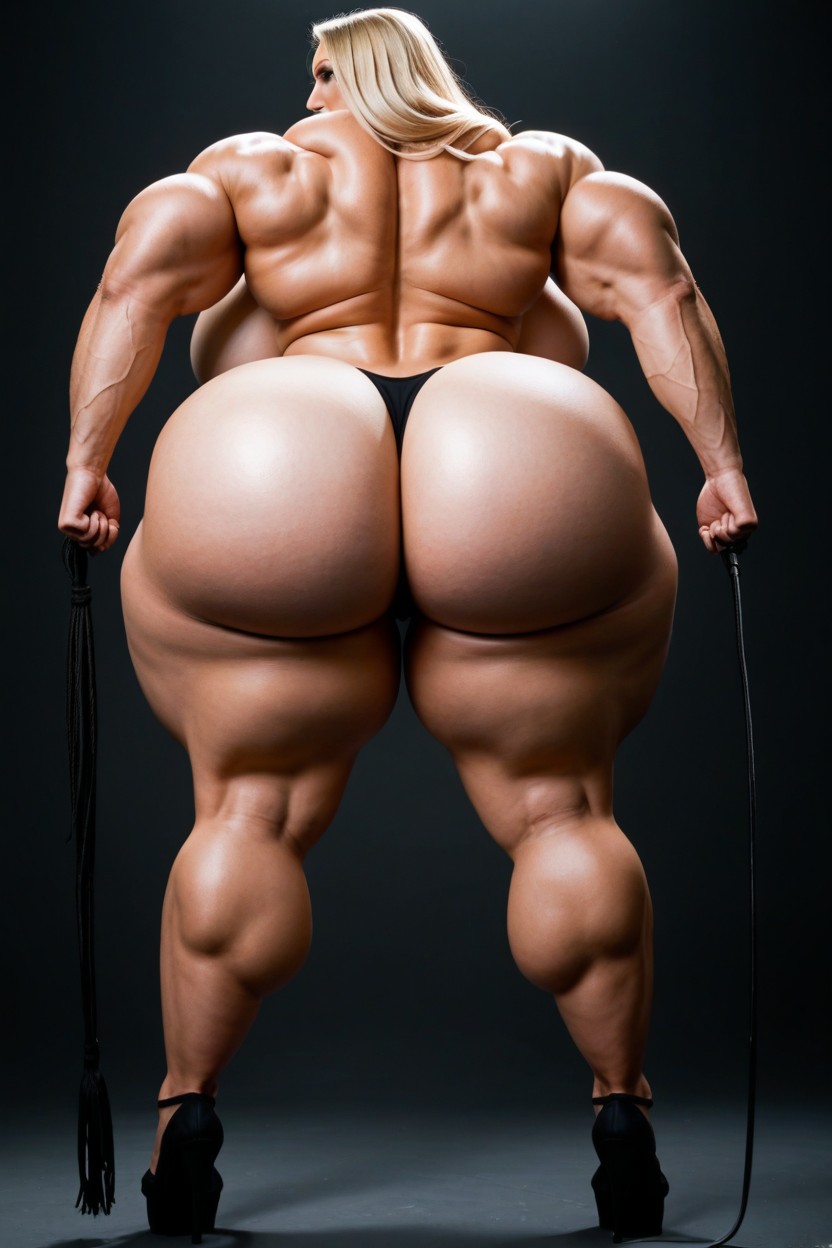 Muscle Goddess, Bbw, Rear View AI Porn