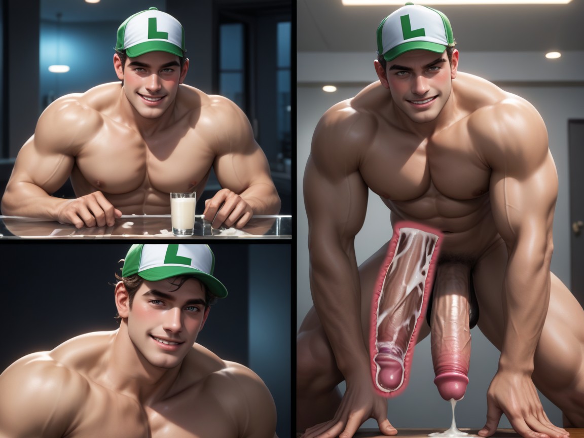 Huge Cock, 20+, Bright Pink Glowing Fleshy Cock AI同性戀黃片
