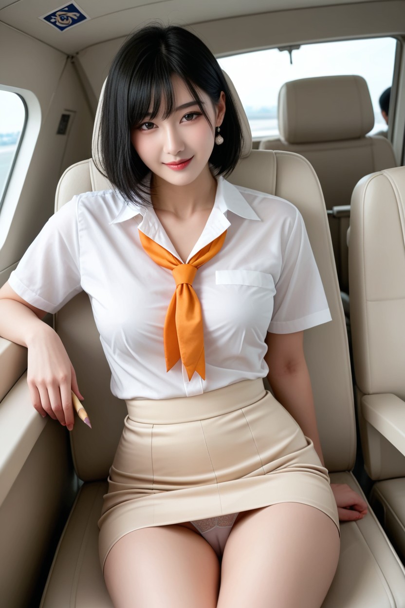 パンチラ, Camel Toe, Soft Skin アジアのAIポルノ