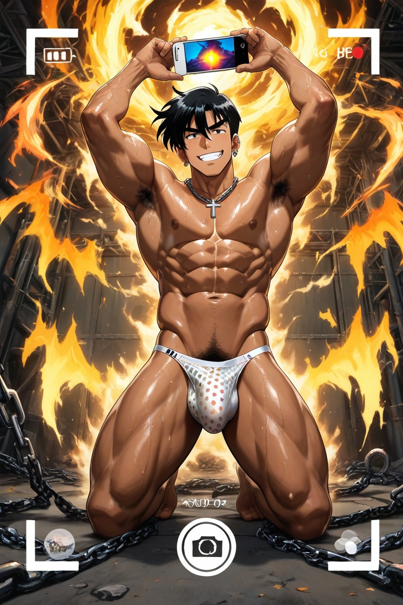 Male Muscular, Solo, Full Body Porno IA Gay