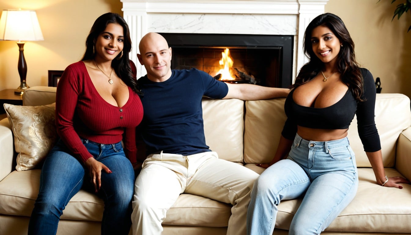 Happy, 2 People, Hyper Realistic Indian AI Porn