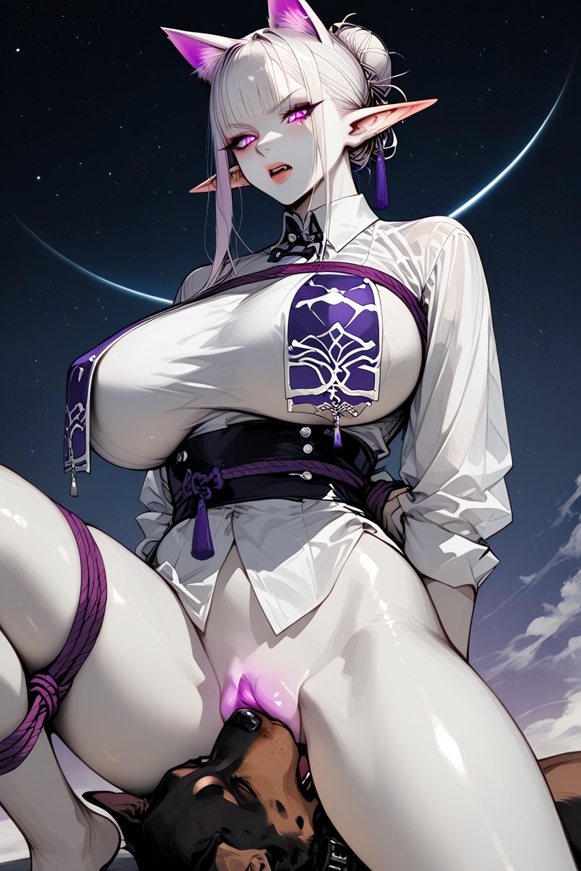 Space, Restrained, Dog Vulva Furry AI Porn