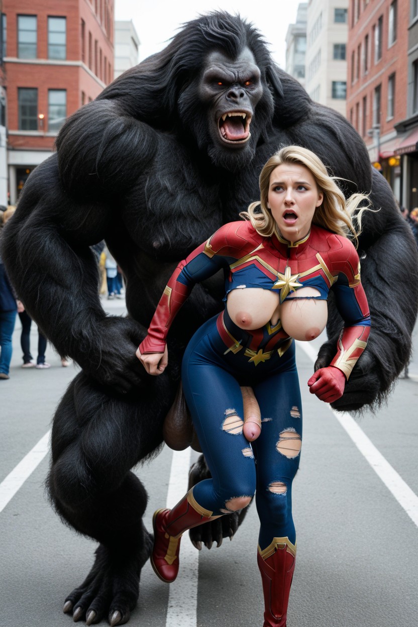 Pubic Hair And Vagina, Fat Giant Beast Has A Huge, Blonde Hair AI Porn