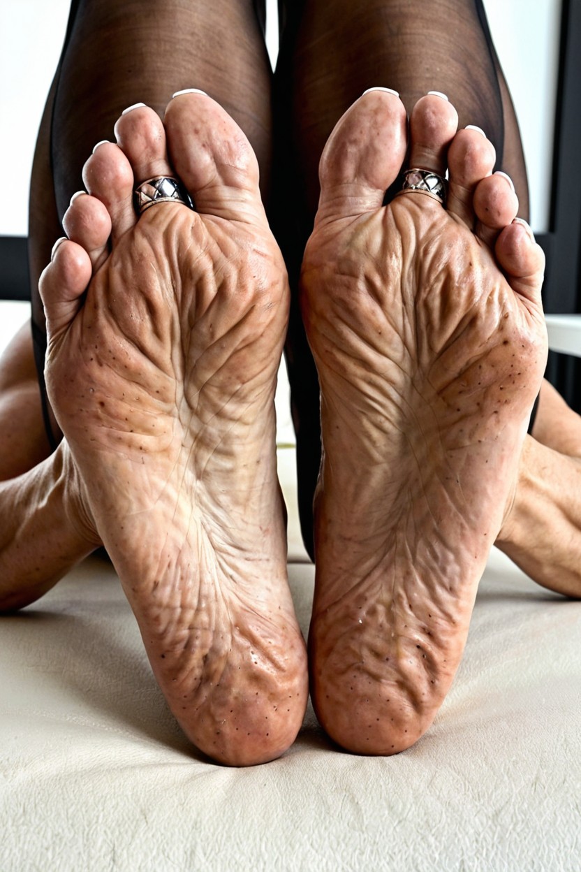 Very Thick Calves, Ponytail, Tall Sides Of Feet AI Porn