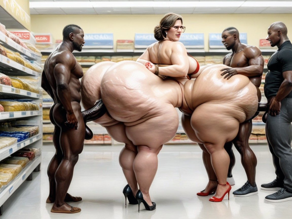 Side View, Interracial, Skinny AI Porn