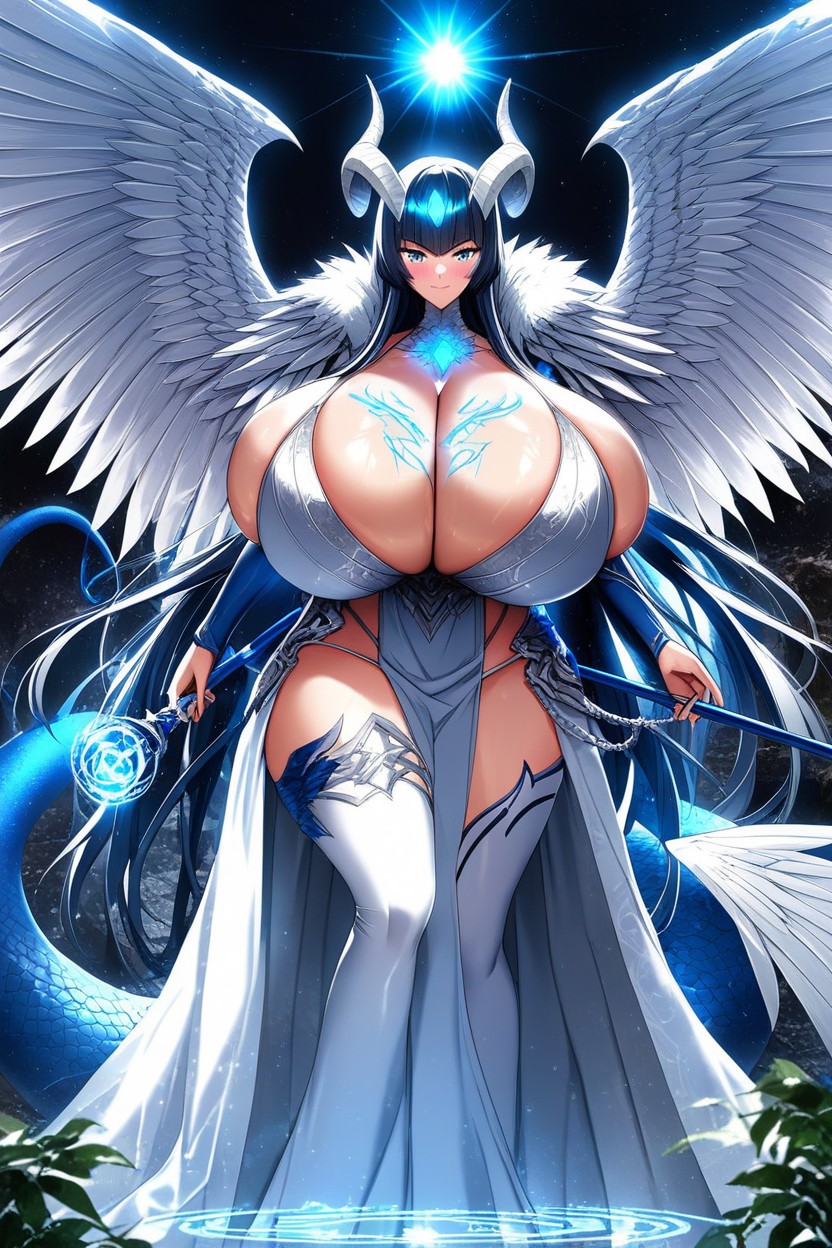 Light Skin, Hourglass Figure, "leviathan From Ff Remake" AI Porn