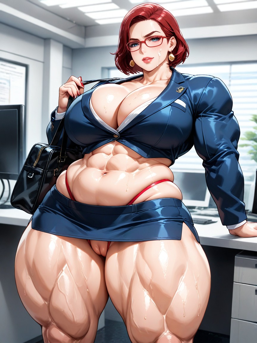 Toned Thighs, 极端下半身沉重, Ultra Muscular AI同性恋黄片