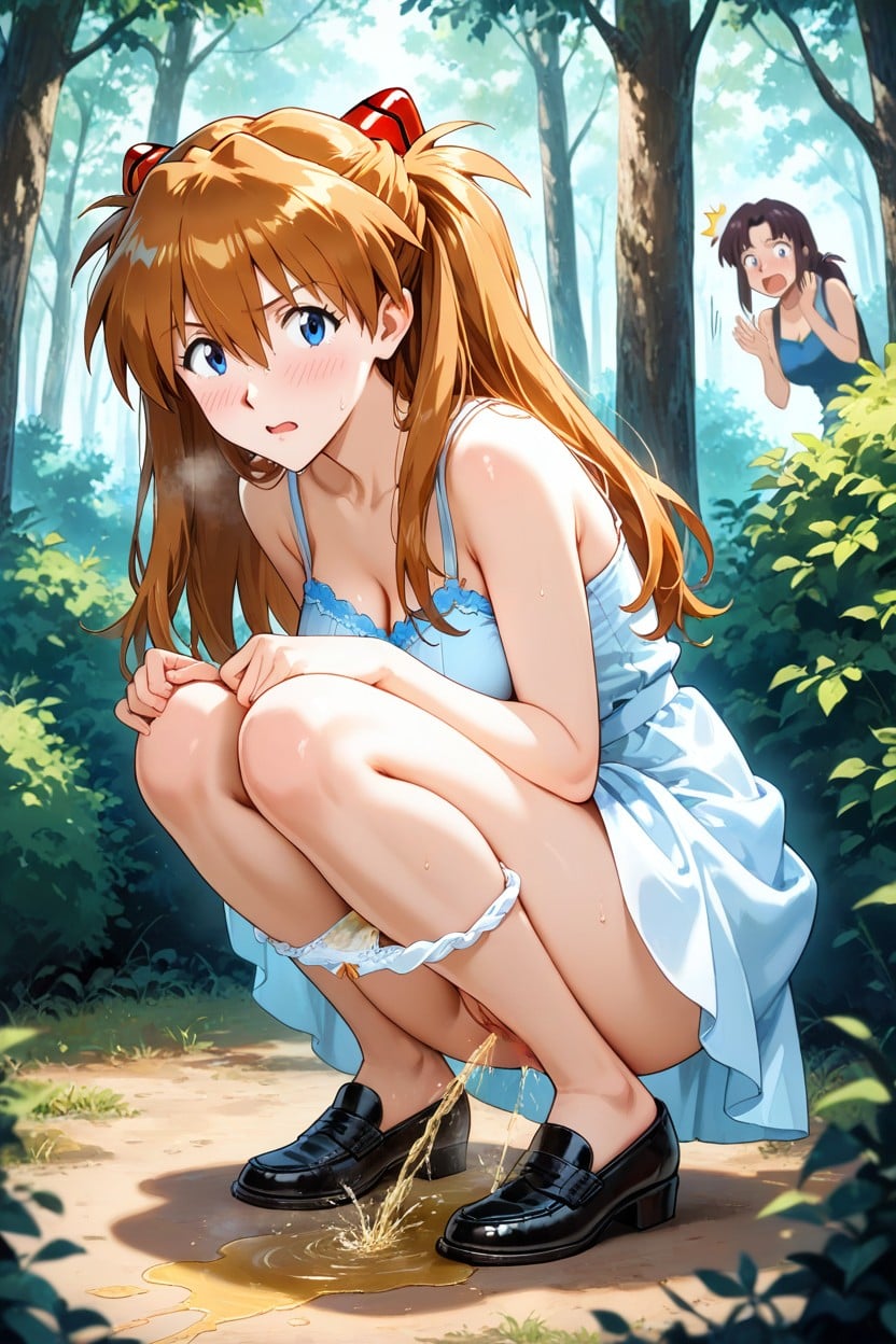 In A Half-squat, Wood, Constipated Anus Big Gape Hentai AI Porn