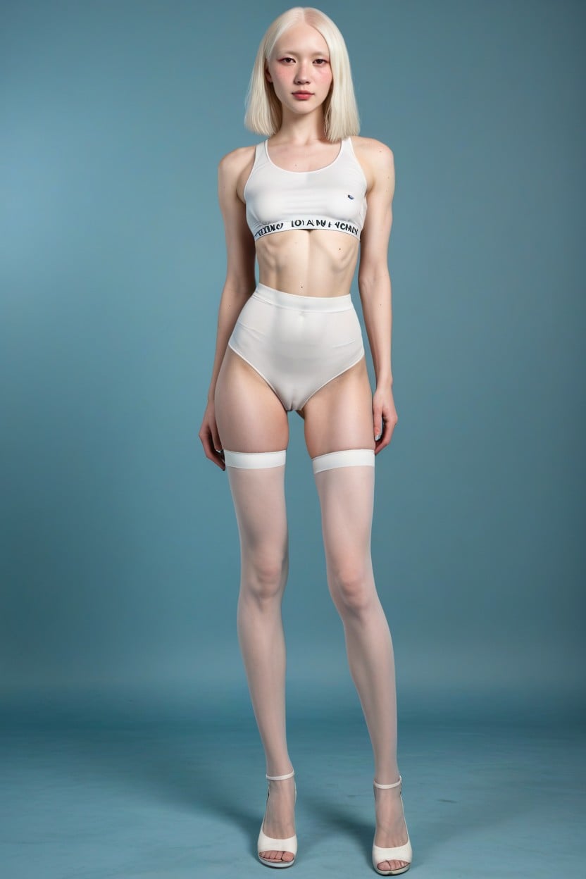 Blushing, Long Legs, Extremely Shemale AI Porn