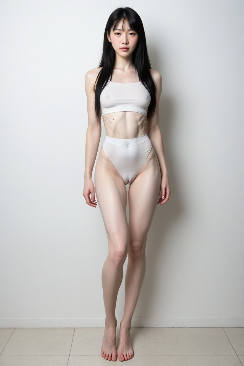 Visible Midriff, Tight Belly, 18+ Shemale AI Porn