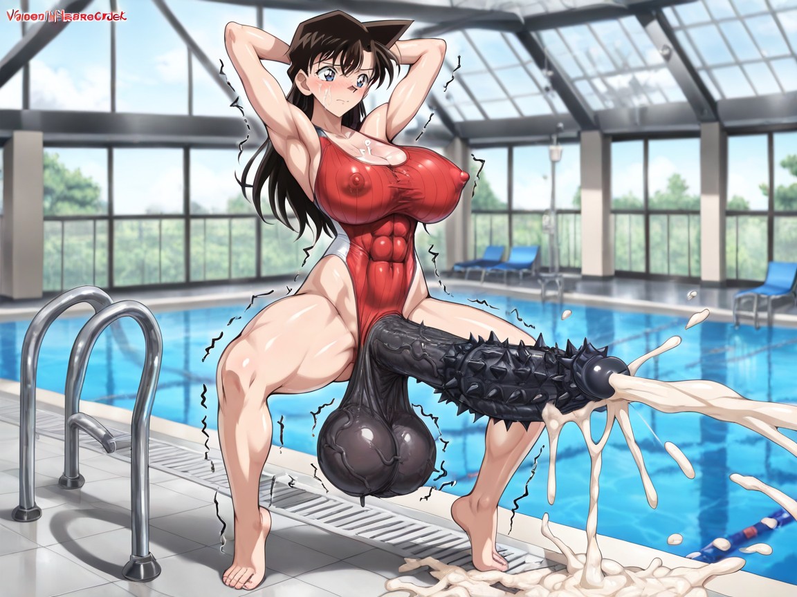 Squirting Milk From Breasts, Embarrassed , Thick Horsecock Tip Hentai AI Porn