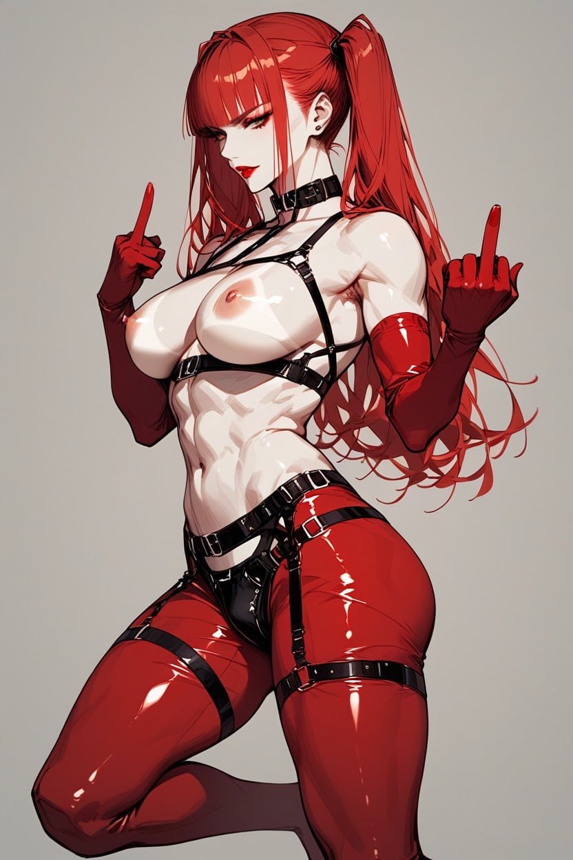 Fit Body, Red Twintails, + AI Porn