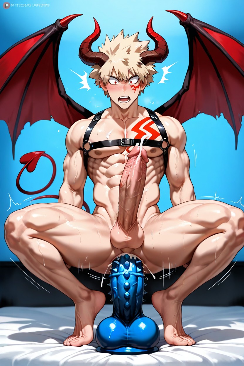 Gigantic Cock, Demon Horns, Cock Too Big Porno IA Gay