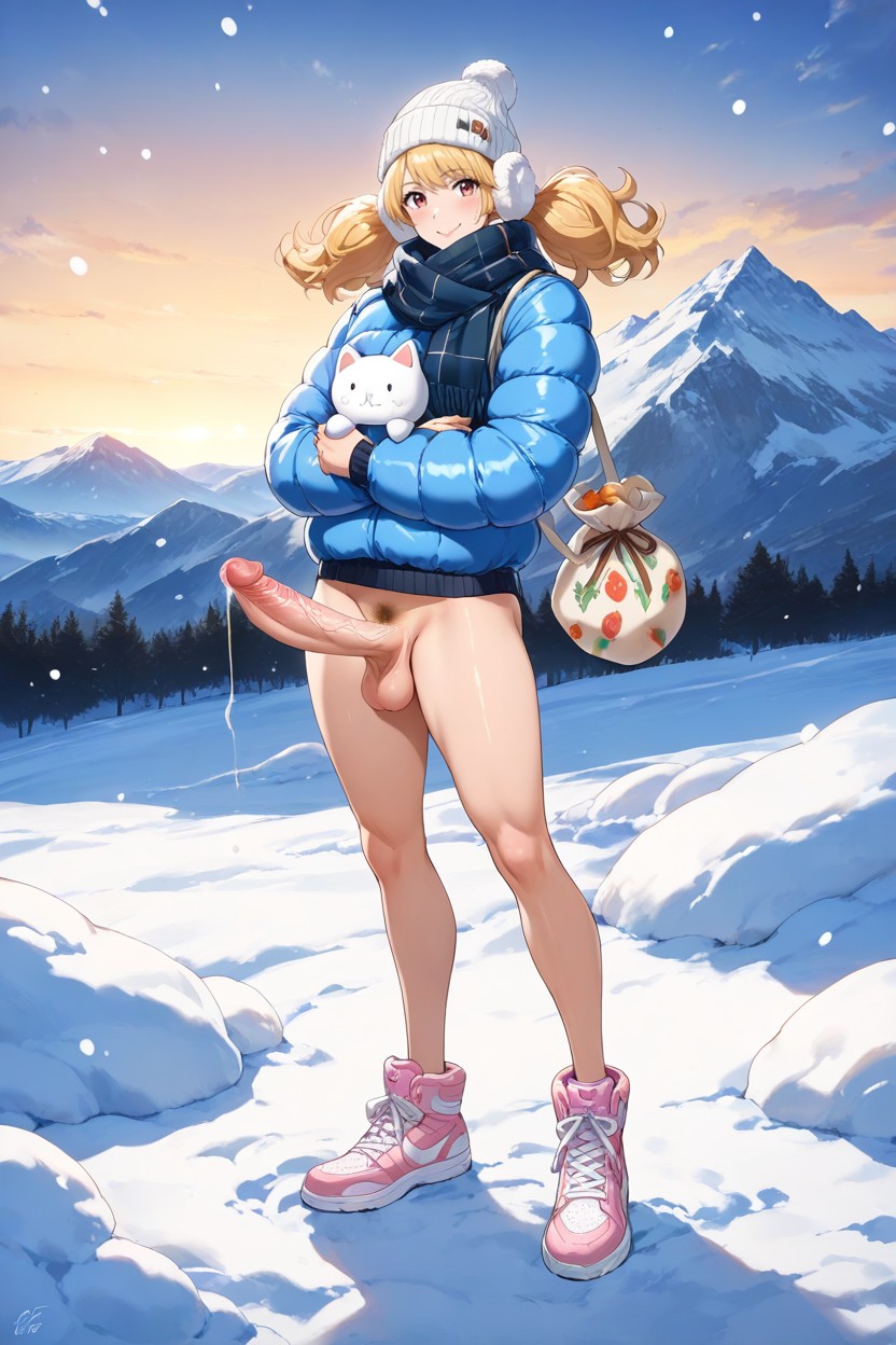 Surrounded By Snow, Sleeves, Happy Hentai AI Porn