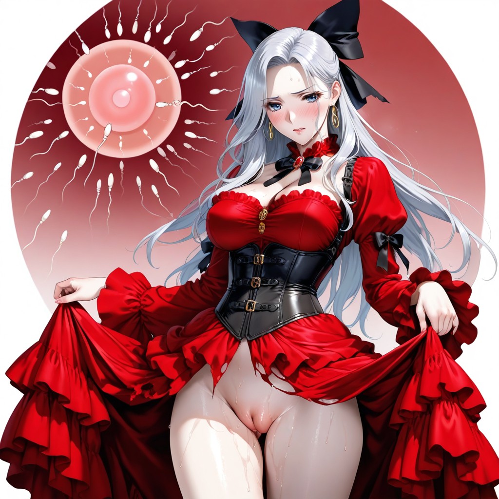 Frills, Scarlet El Vandimion, High Neckline Hentai AI Porn