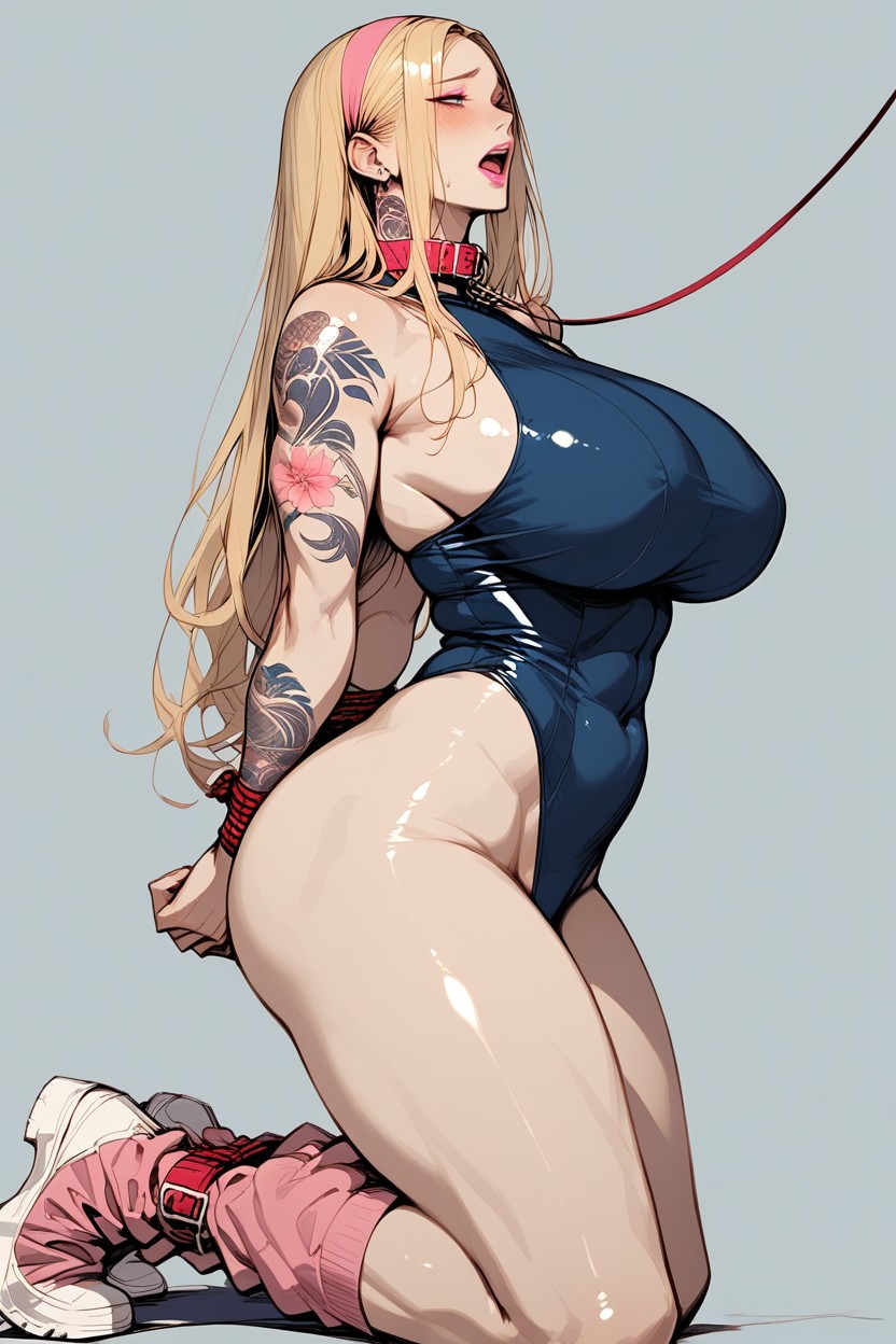 Blonde, Long Hair, Fit AI Porn