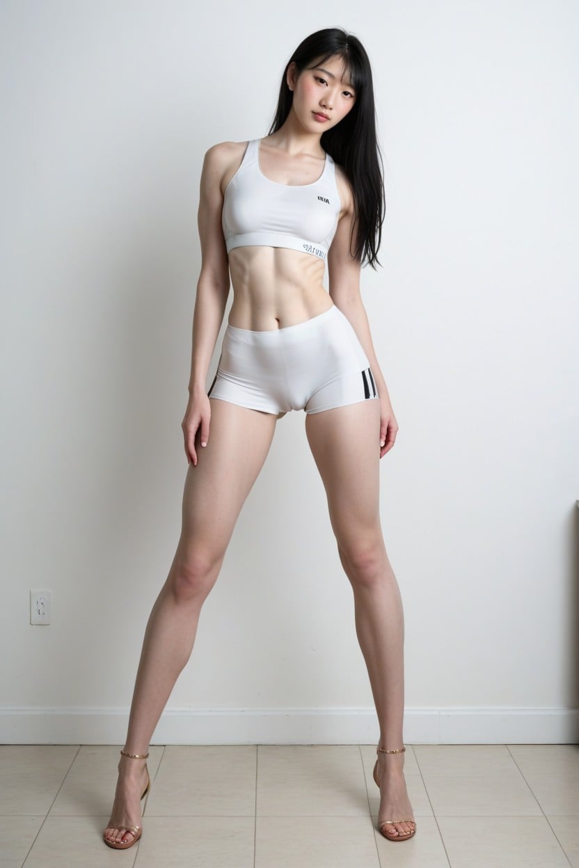 Impossible Waist, Freckles, Pussy Shemale AI Porn