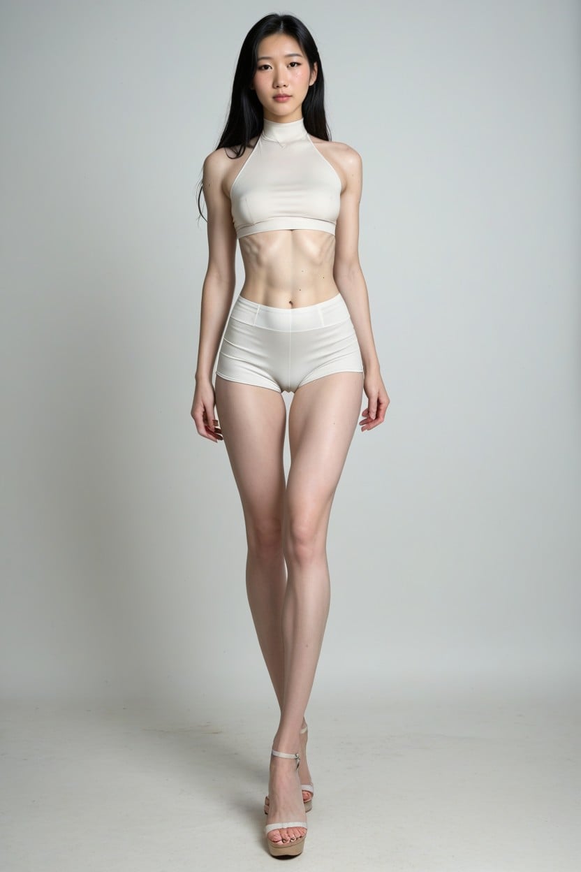 Erection, Erection, Unnaturally Waiflike Waist Shemale AI Porn