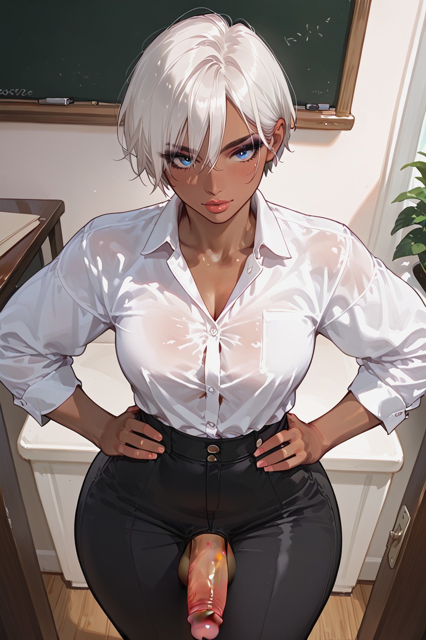 Highly Detailed, Male, Wide Hips Shemale AI Porn